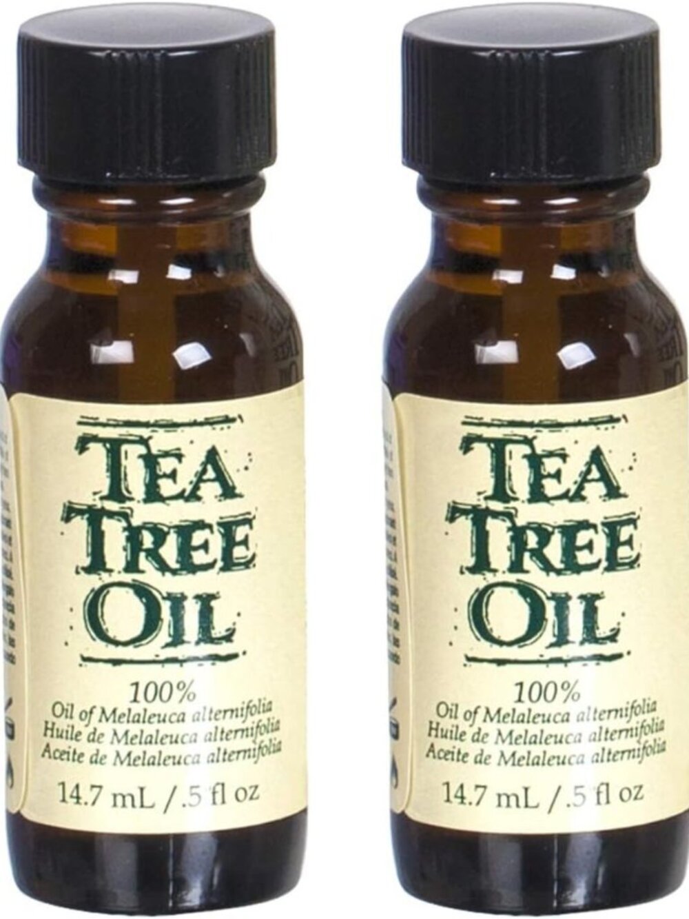 Multi-Purpose Tea Tree Essential Oil for Face, Body & Skin Care - 2-Pack, 0.5 fl